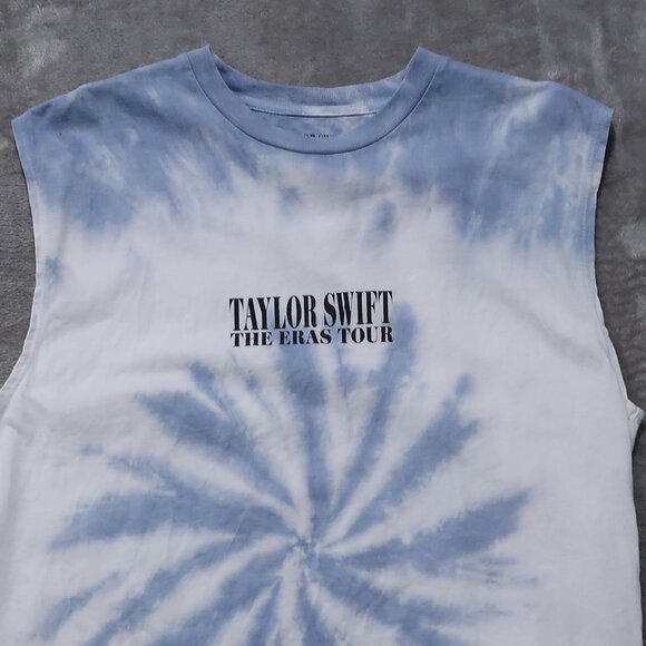Taylor Swift T Shirt Womens M Sleeveless Tie Dye Graphic Tee Crew Neck Concert - Picture 5 of 11